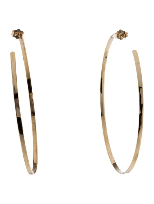 Lana Jewelry 14K Large Sunrise Hoop Earrings