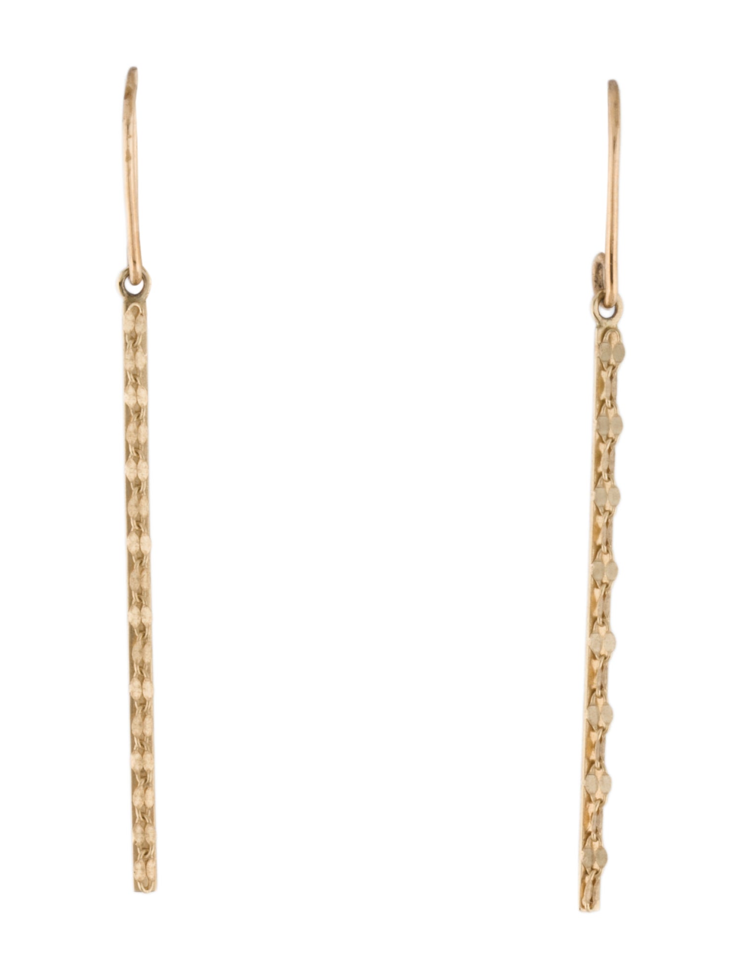 Lana Jewelry 14K Chain Bar Drop Earrings