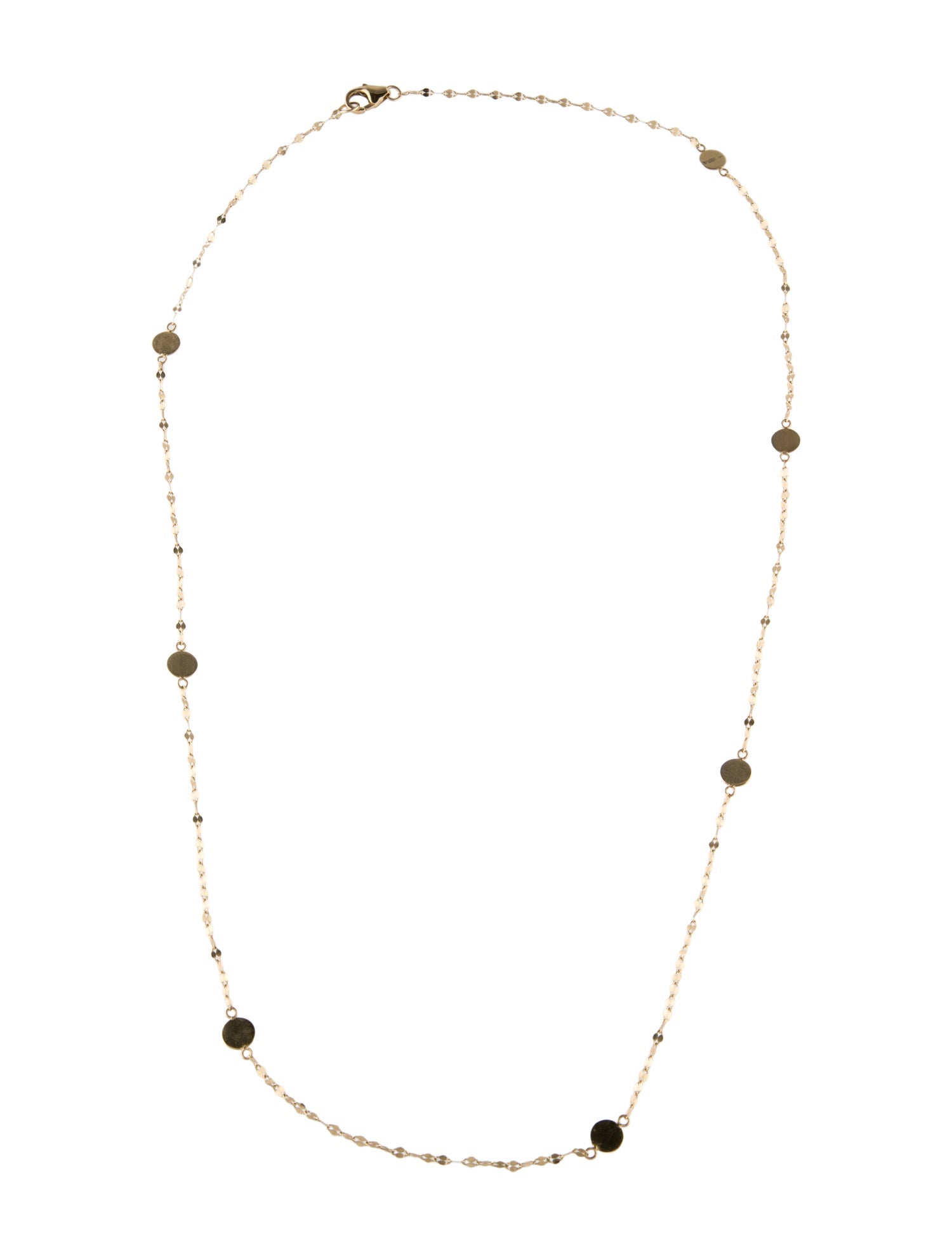 Lana Jewelry 14K Disc Station Necklace