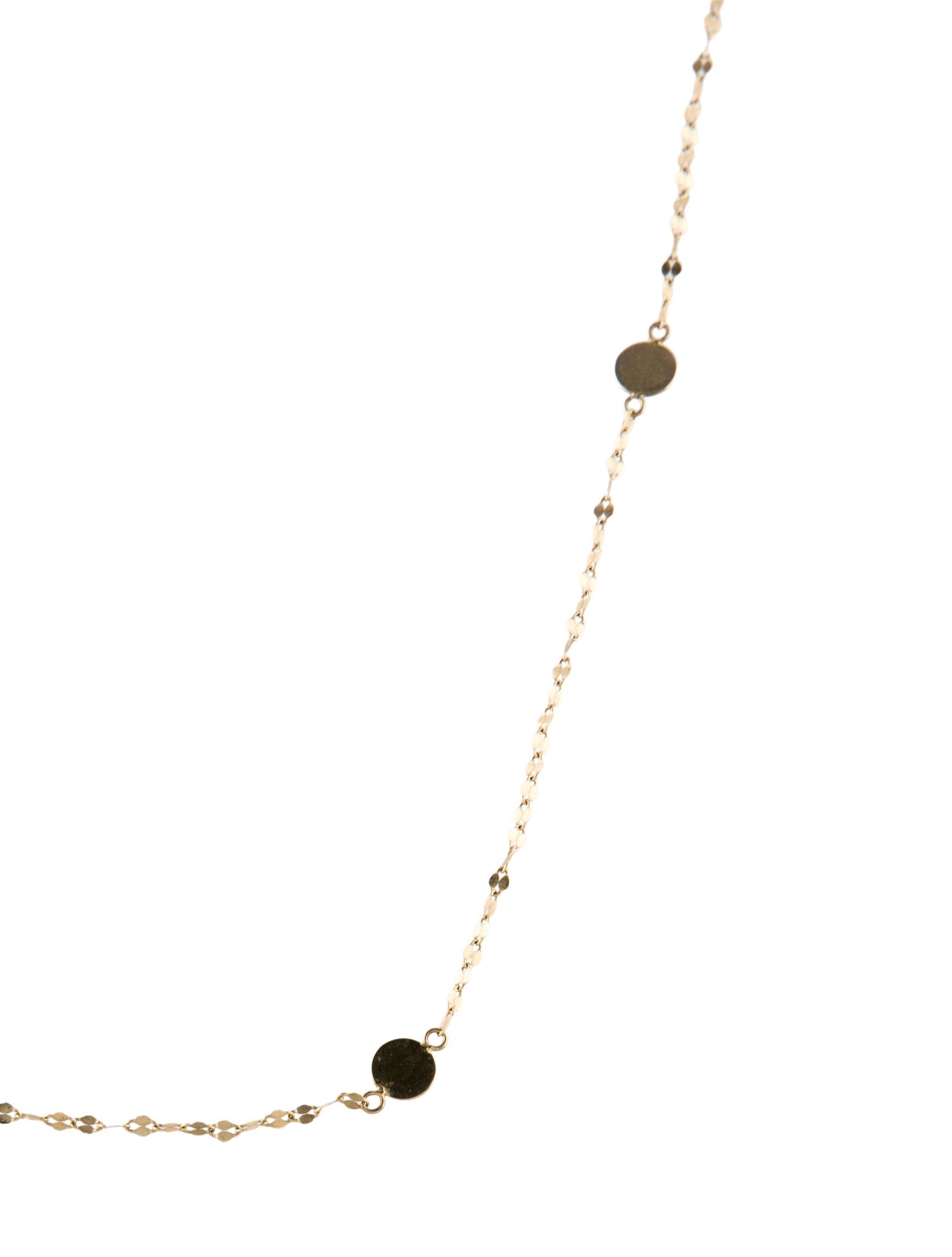 Lana Jewelry 14K Disc Station Necklace