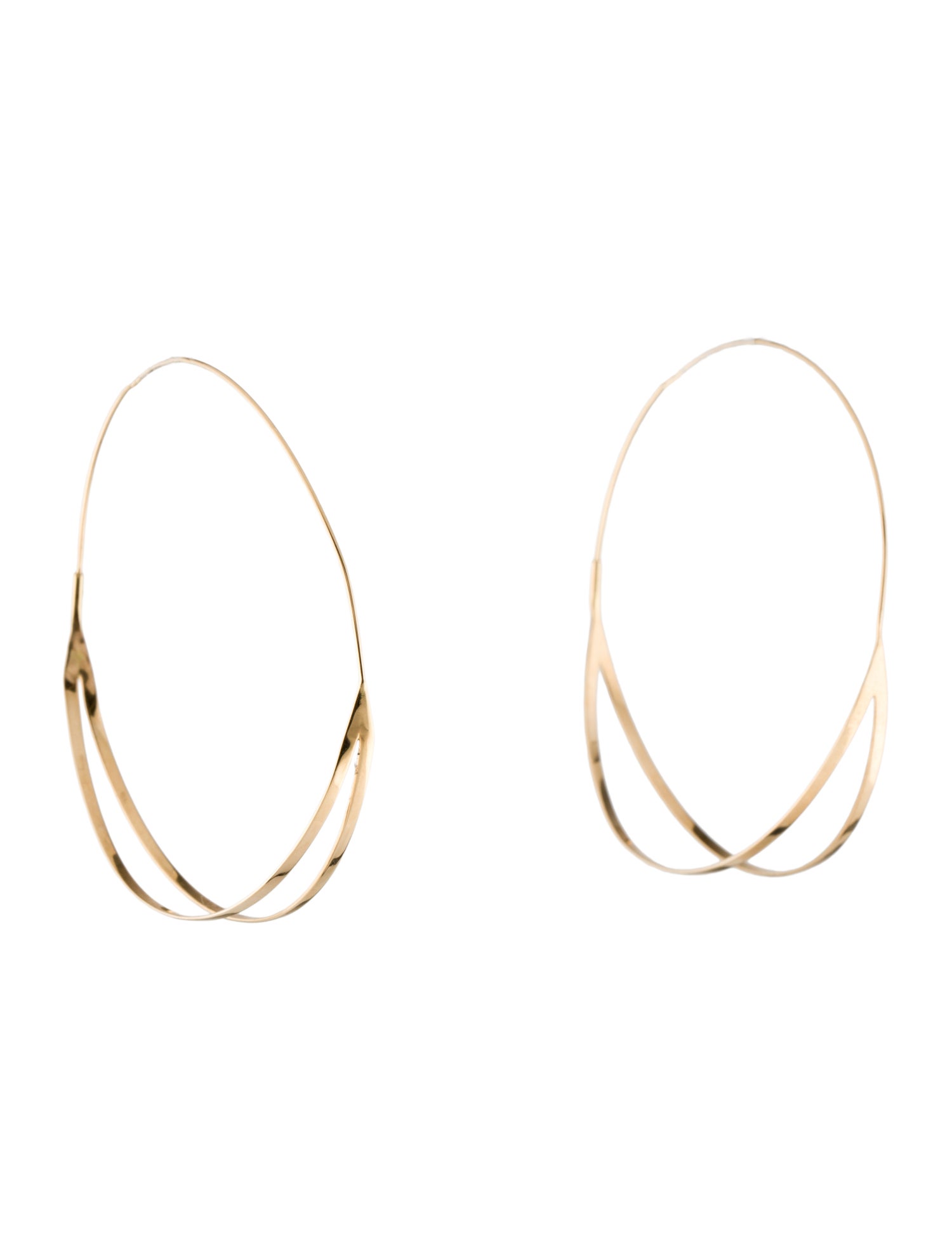 Lana Jewelry 14K Flirt Hoop Earrings