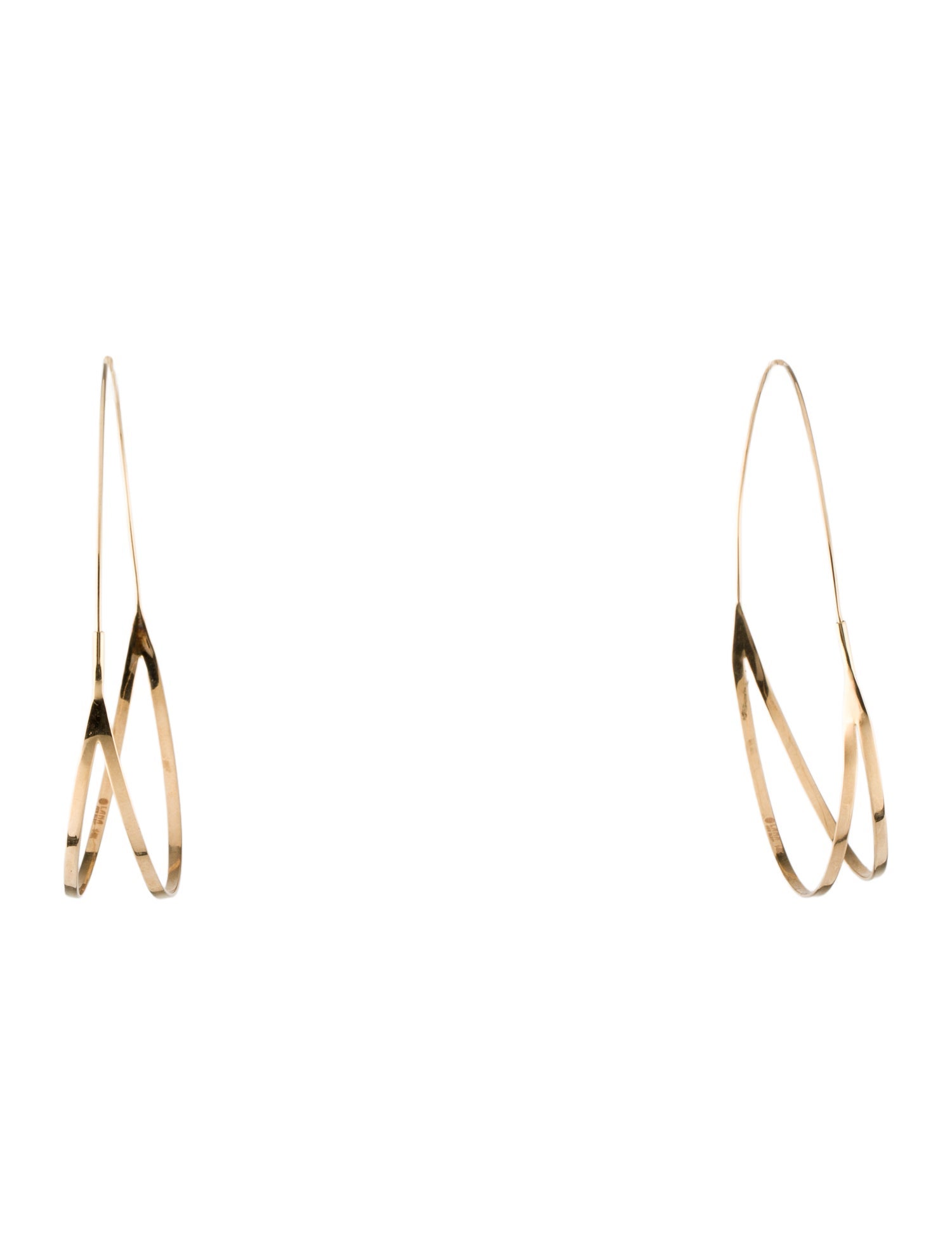 Lana Jewelry 14K Flirt Hoop Earrings