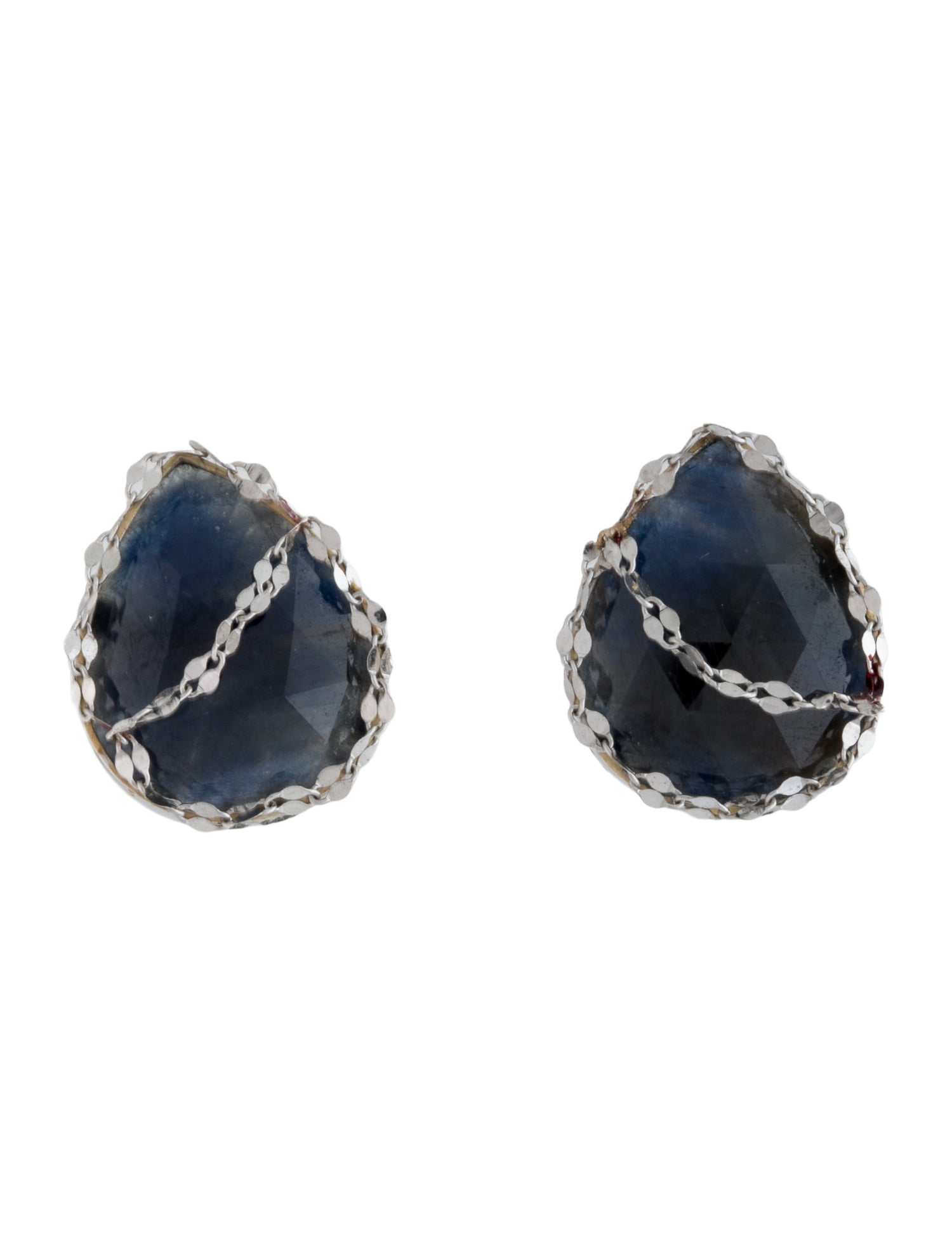 Lana Jewelry 14K Sapphire Spellbound Stud Earrings