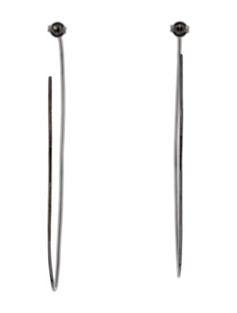 Lana Jewelry 14K Diamond Mega Thin Inside-Out Hoop Earrings