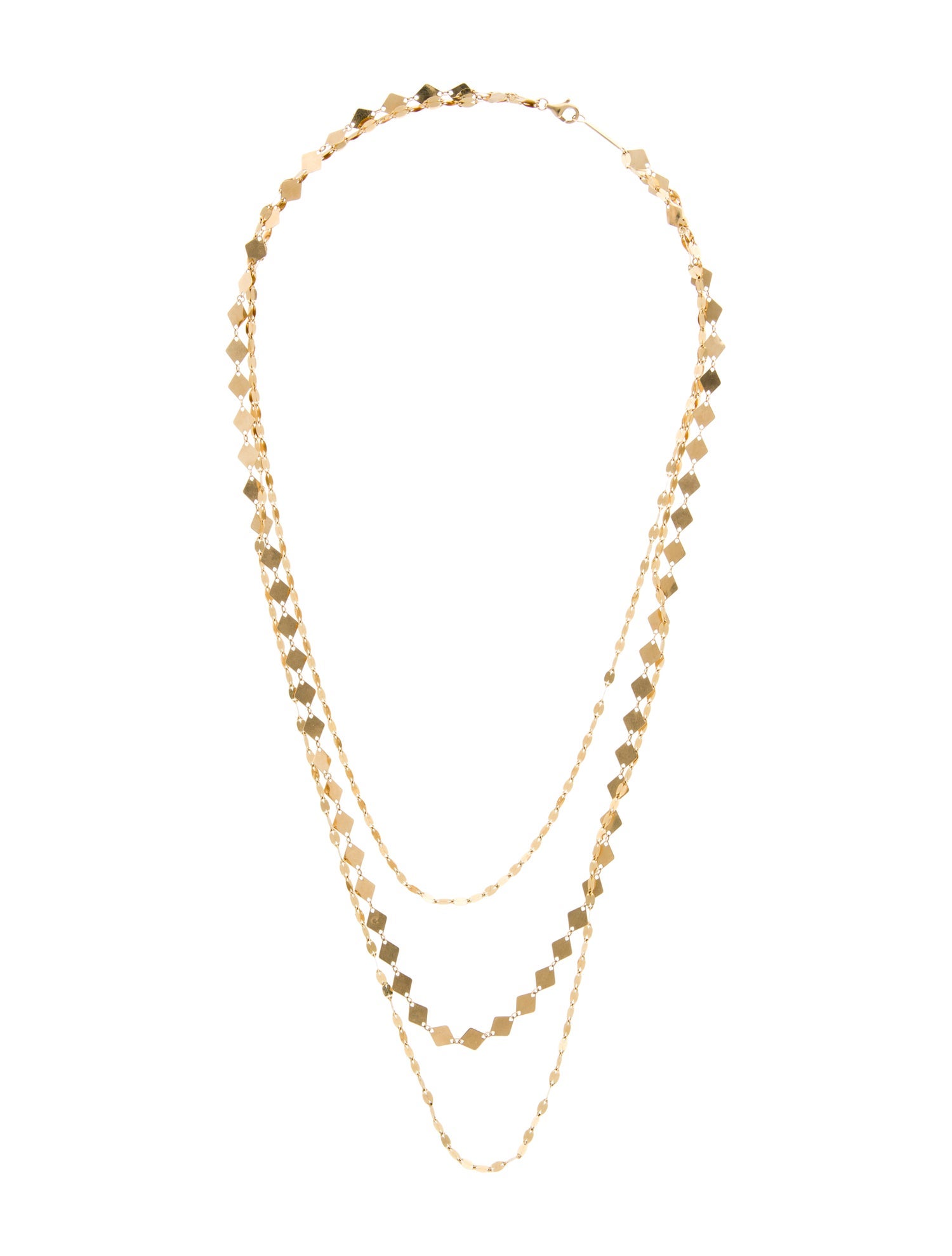 Lana Jewelry 14K Triple Strand Kite Remix Necklace