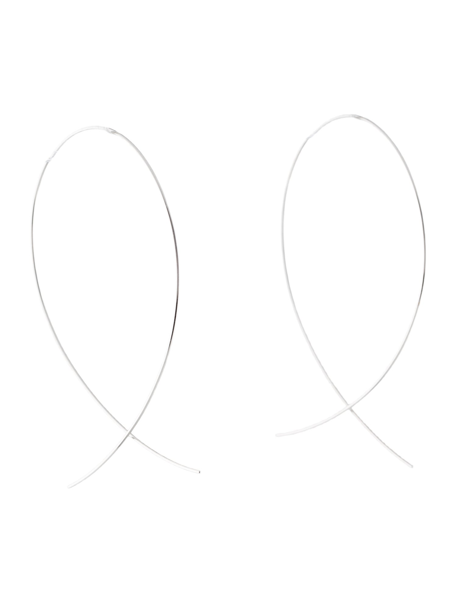 Lana Jewelry 14K Large Upside Down Hoop Earrings