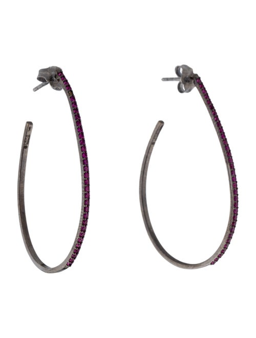 Lana Jewelry 14K Ruby Reckless Teardrop Earrings