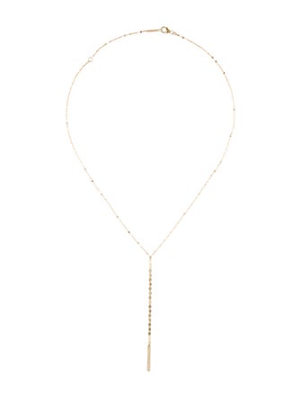 Lana Jewelry 14K Nude Remix Bar Y Necklace