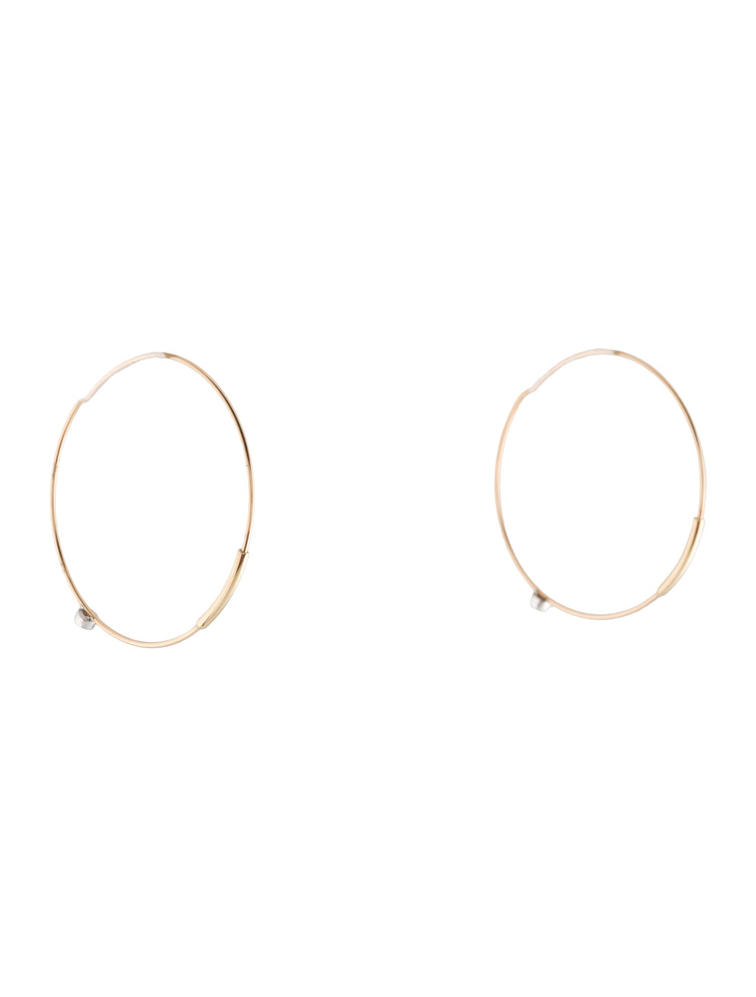 Lana Jewelry 14K Diamond Small Magic Hoop Earrings