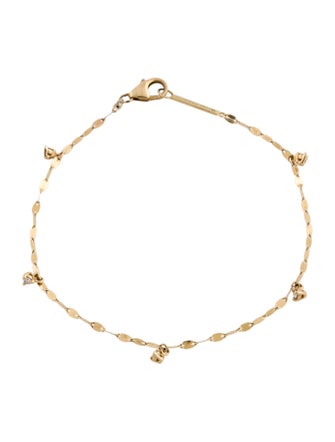 Lana Jewelry 14K Diamond Solo Rain Station Bracelet