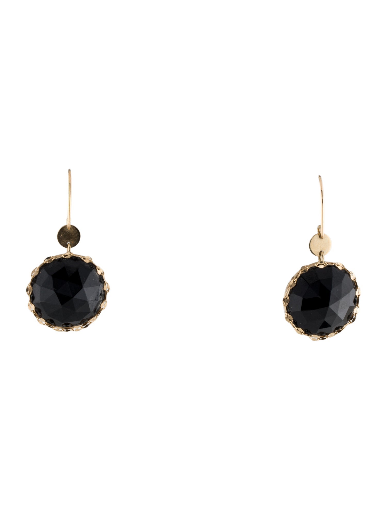 Lana Jewelry 14K Onyx Drop Earrings