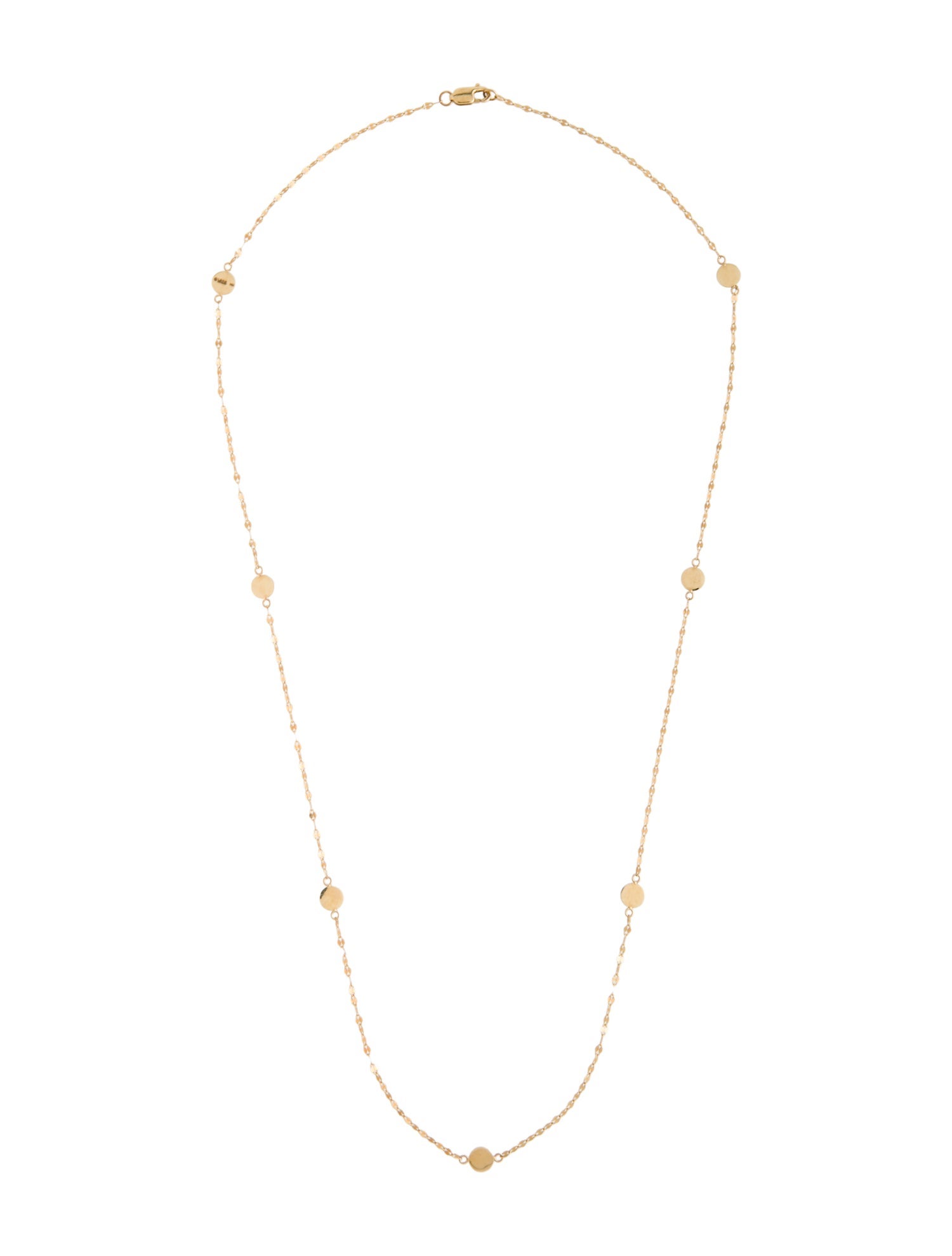 Lana Jewelry 14K Ombre Disc Station Necklace