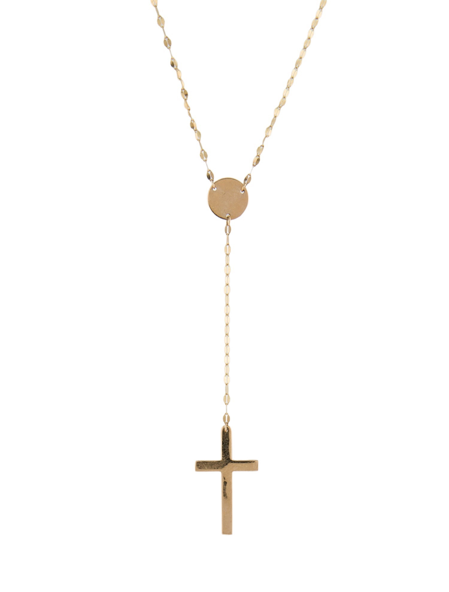 Lana Jewelry 14K Crossary Lavalier Necklace