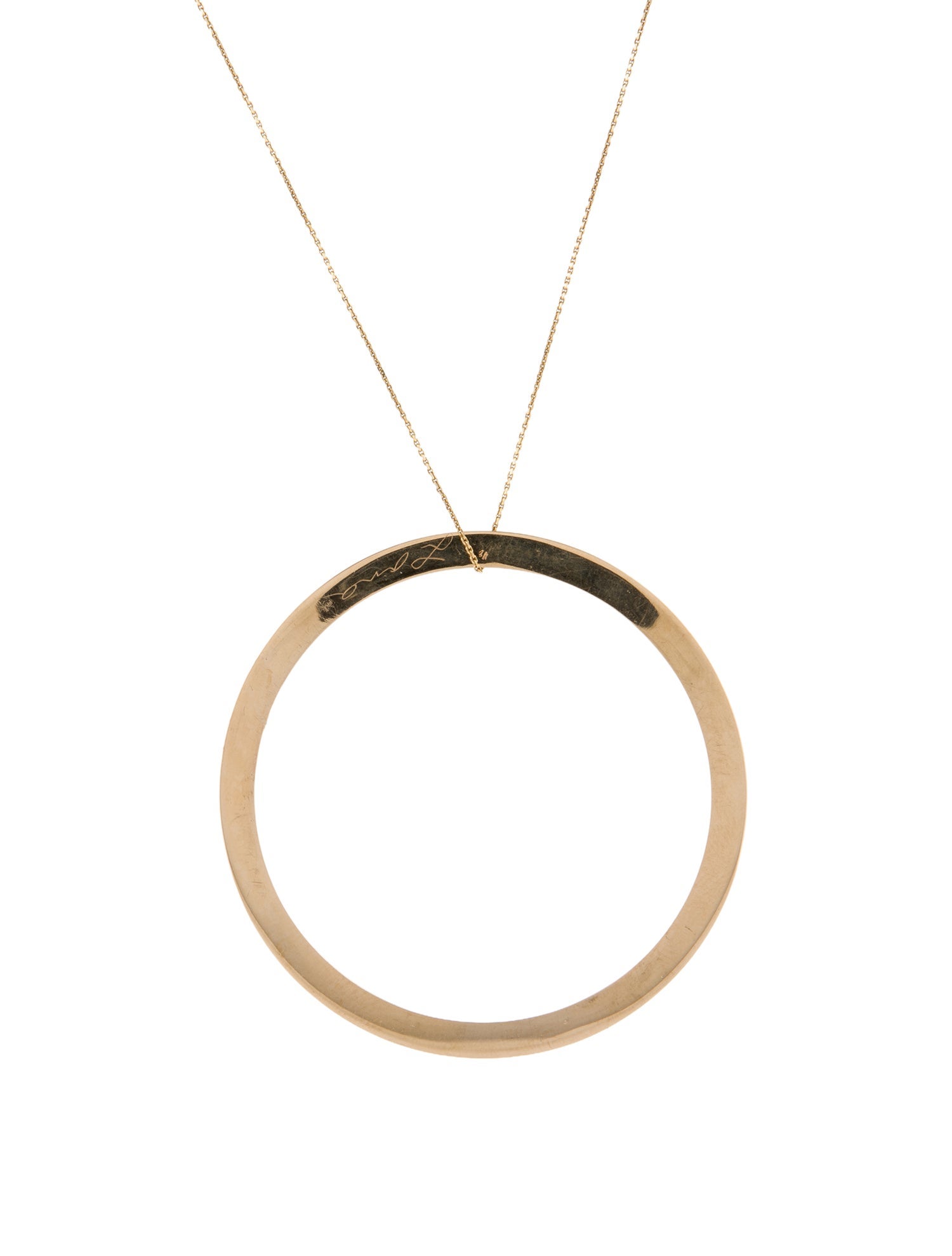 Lana Jewelry 14K Circle Pendant Necklace