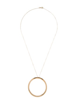 Lana Jewelry 14K Circle Pendant Necklace