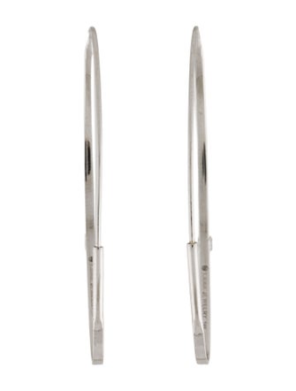 Lana Jewelry 14K Diamond Oval Magic Hoops