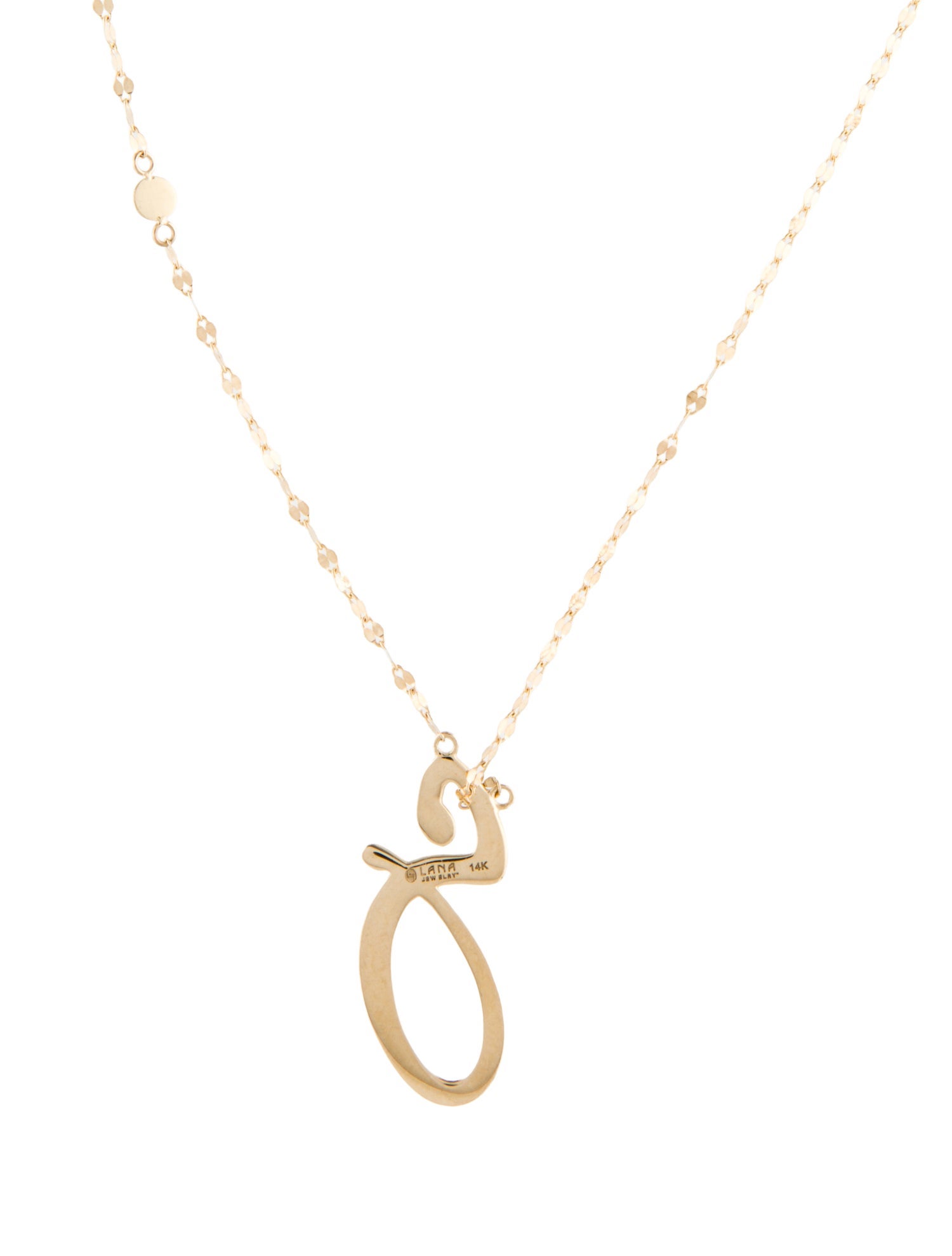Lana Jewelry 14K Initial Pendant Necklace