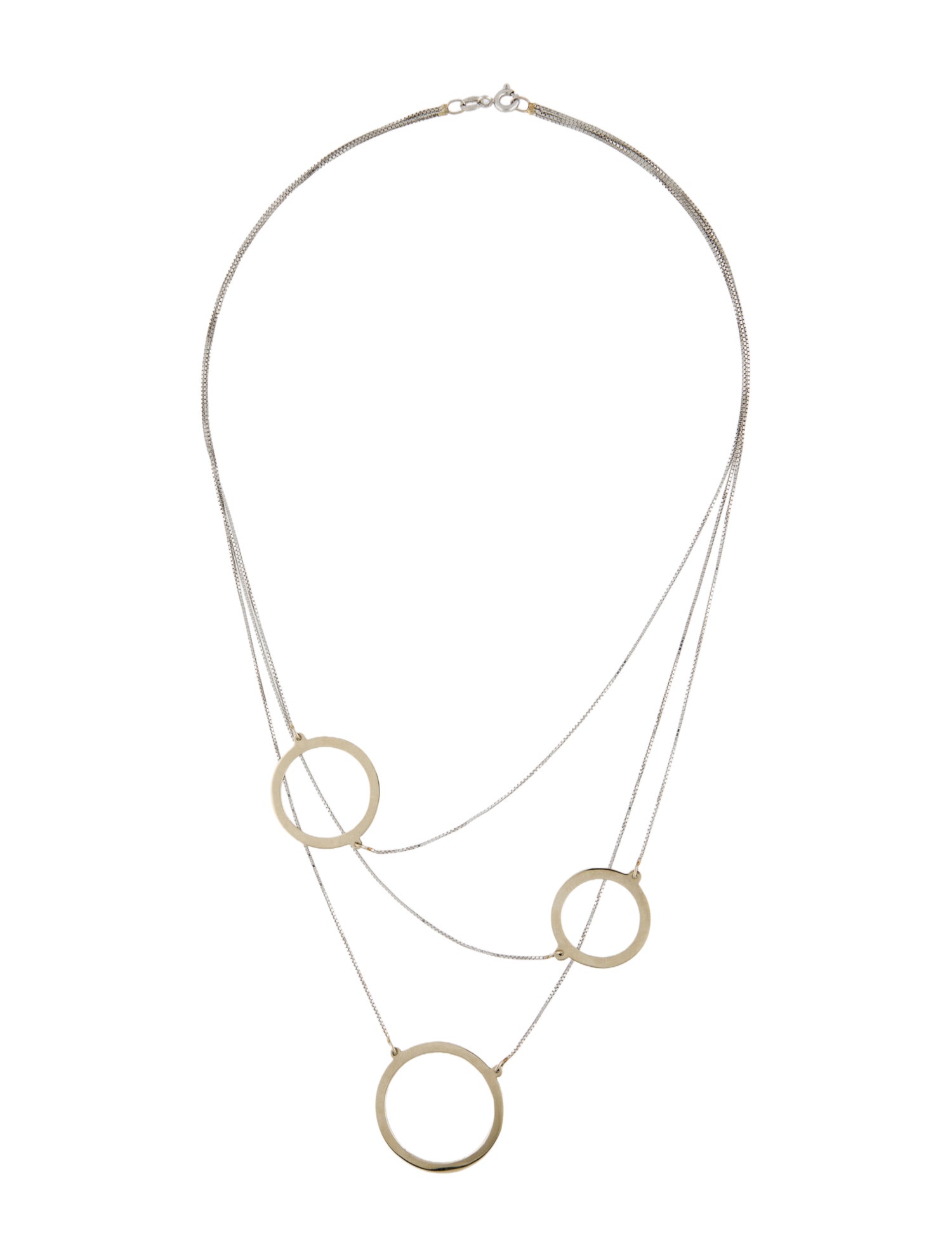 Lana Jewelry 14K Multi Chain Circles Necklace