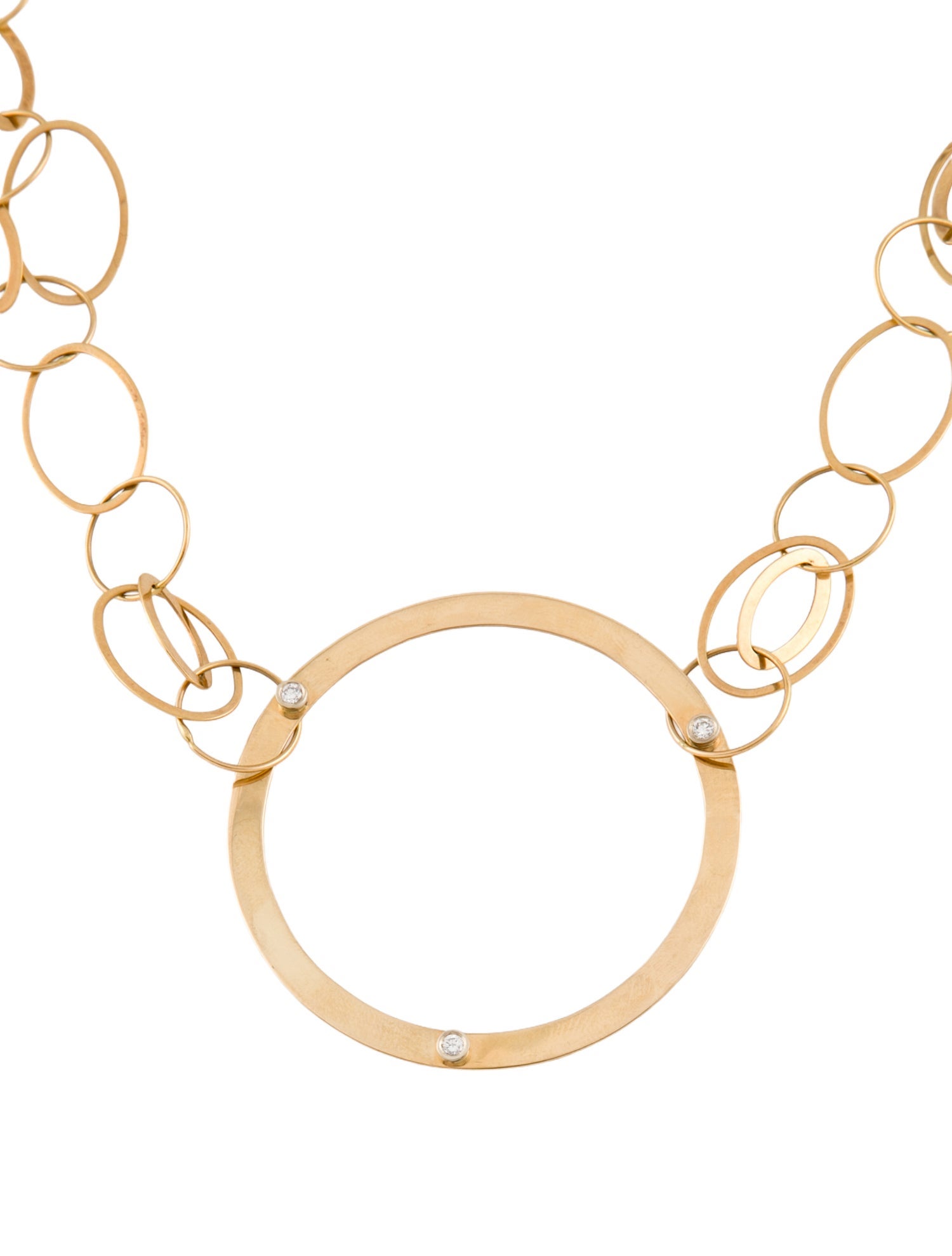 Lana Jewelry 14K Diamond Circle Link Necklace