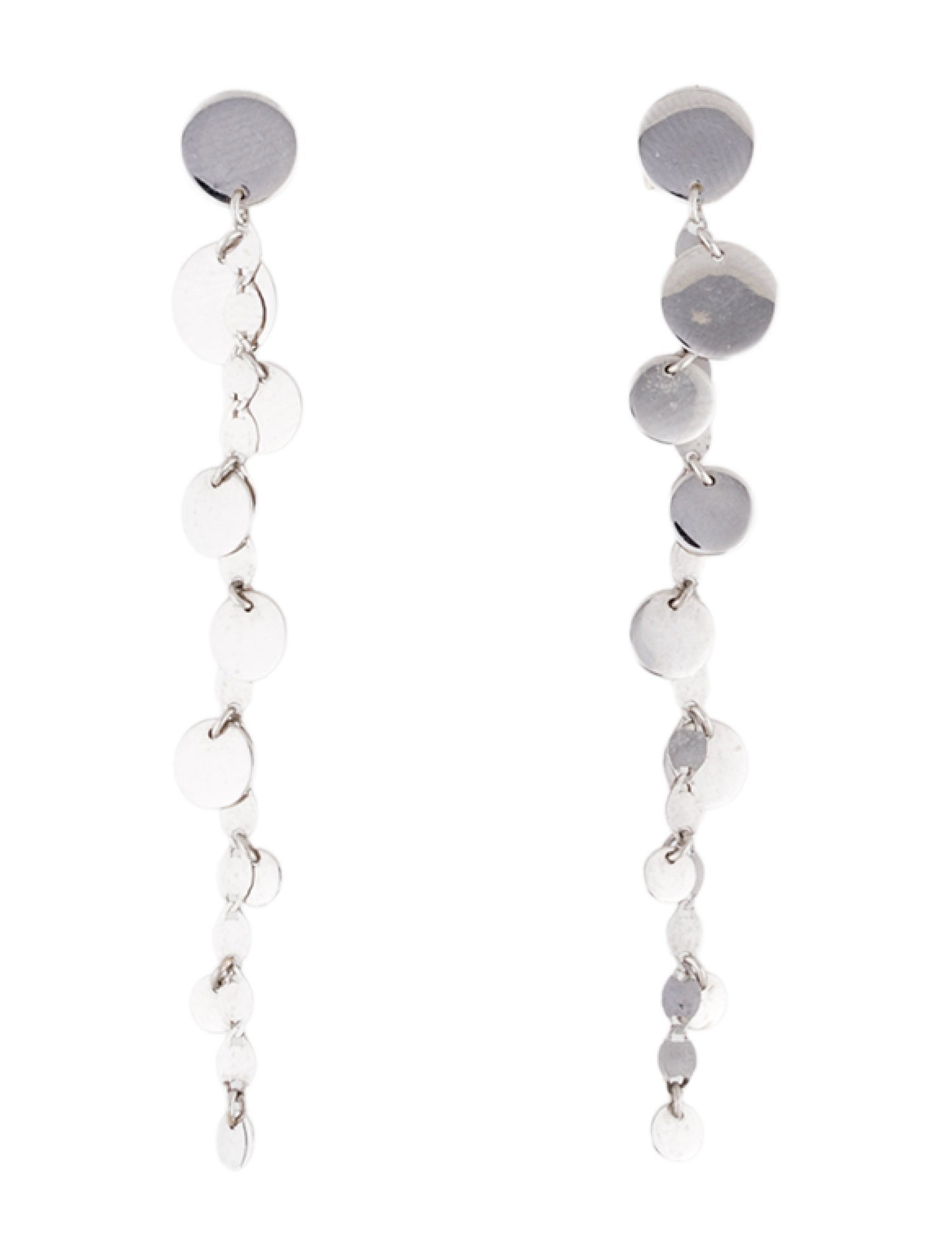 Lana Jewelry 14K Laser Disc Drop Earrings