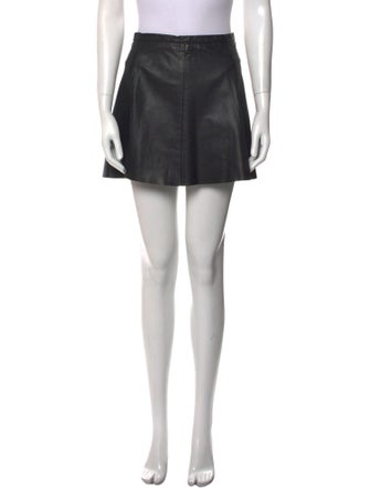 Love Leather Lamb Leather Mini Skirt