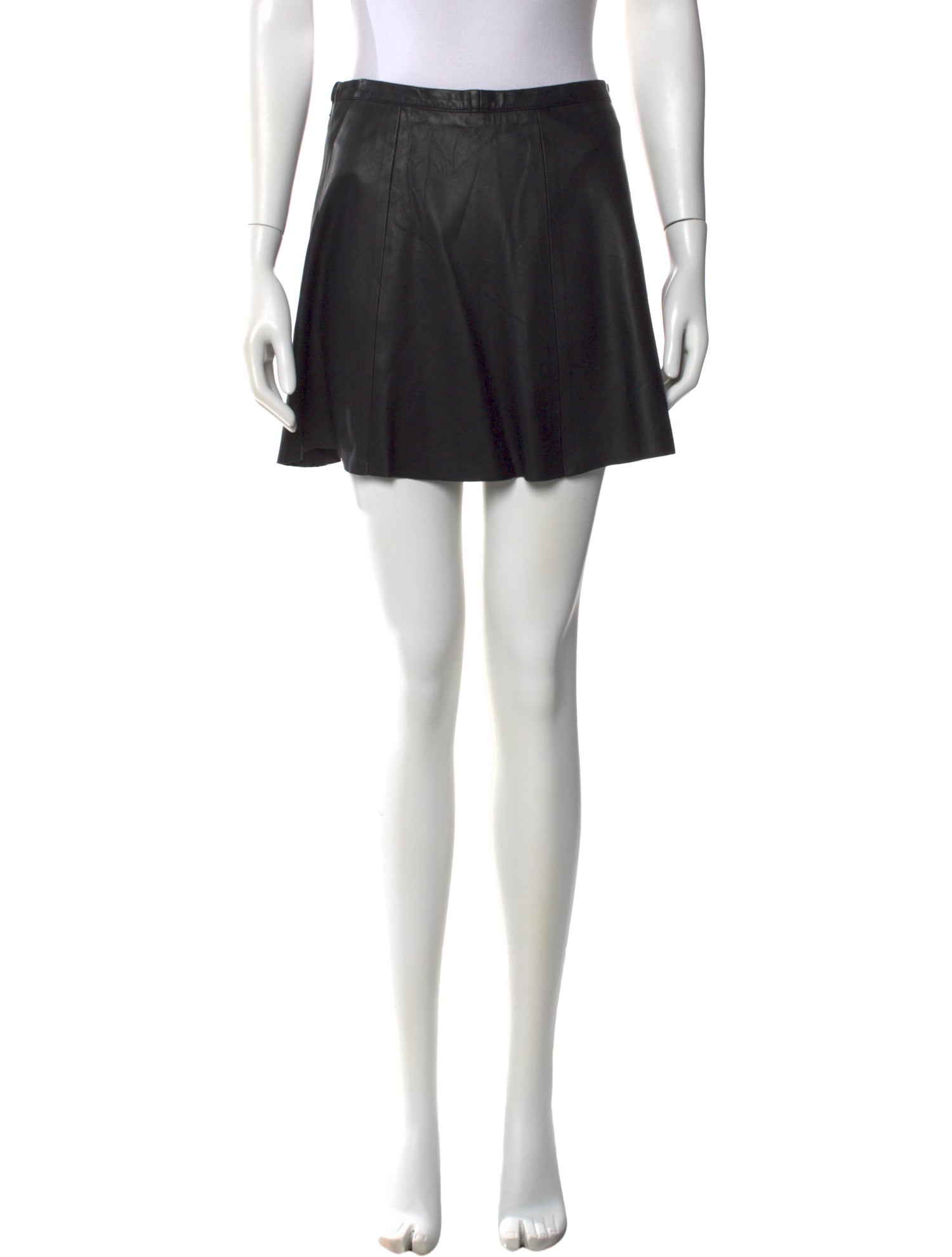 Love Leather Lamb Leather Mini Skirt