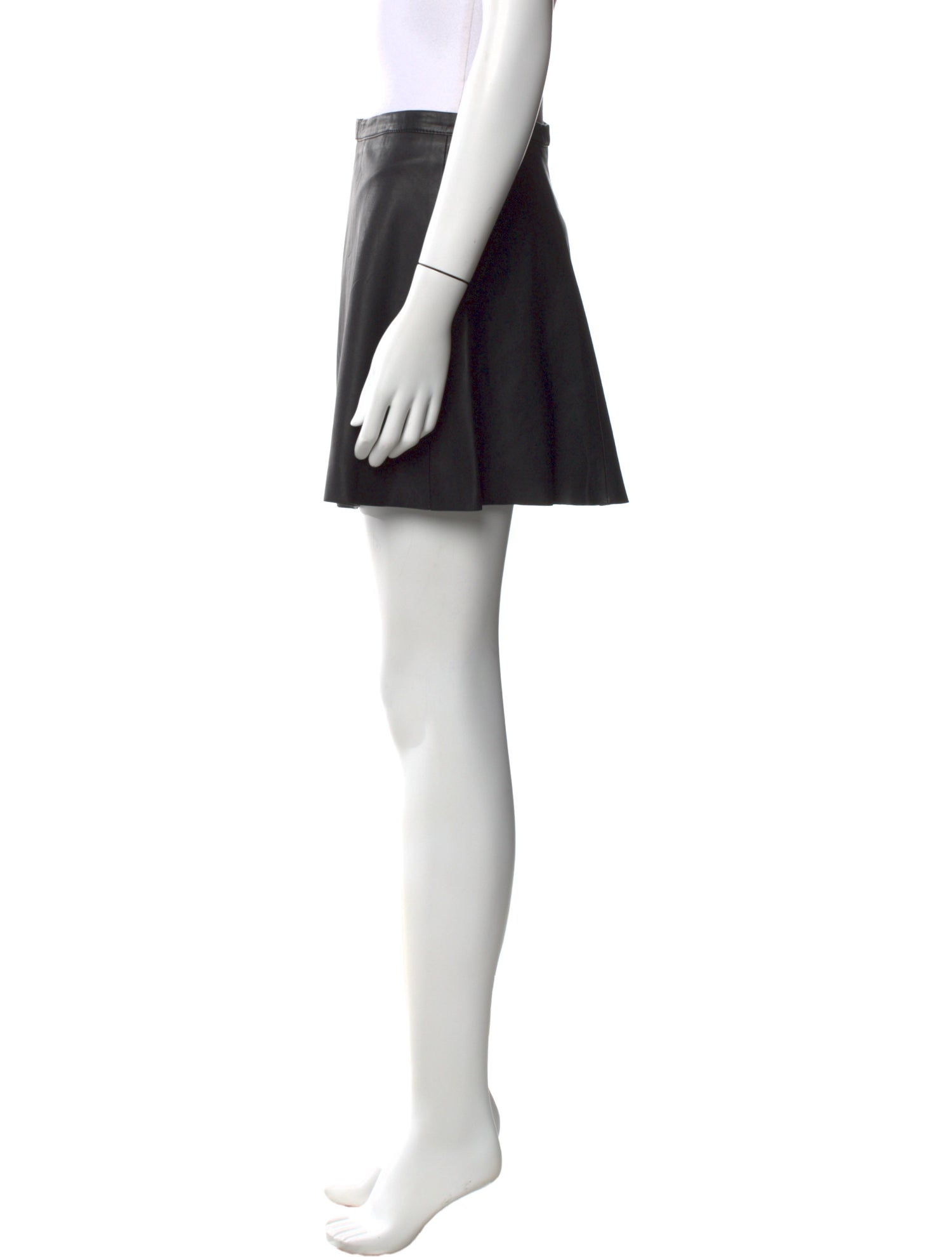 Love Leather Lamb Leather Mini Skirt