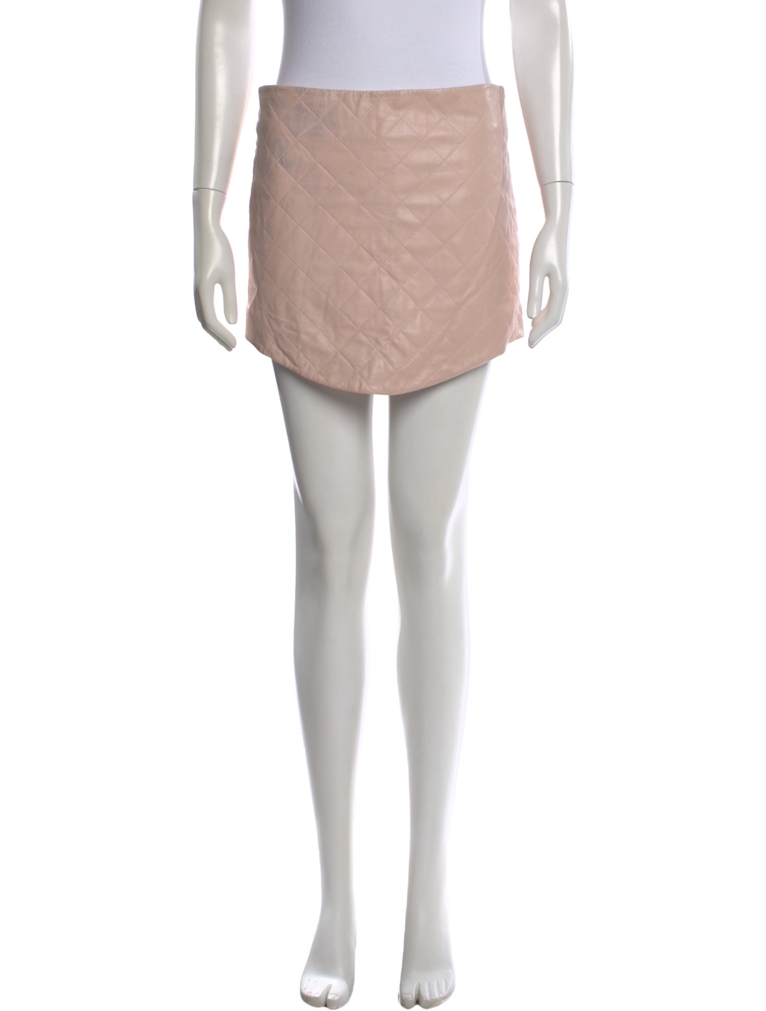 Love Leather Lamb Leather Mini Skirt