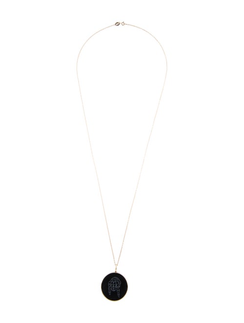 Luis Morais 14K Onyx Pendant Necklace