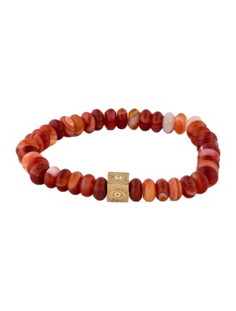 Luis Morais 14K Agate Beaded Stretch Bracelet
