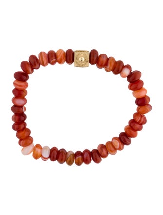 Luis Morais 14K Agate Beaded Stretch Bracelet
