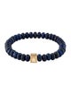 Luis Morais 14K Lapis Lazuli Stretch Beaded Bracelet