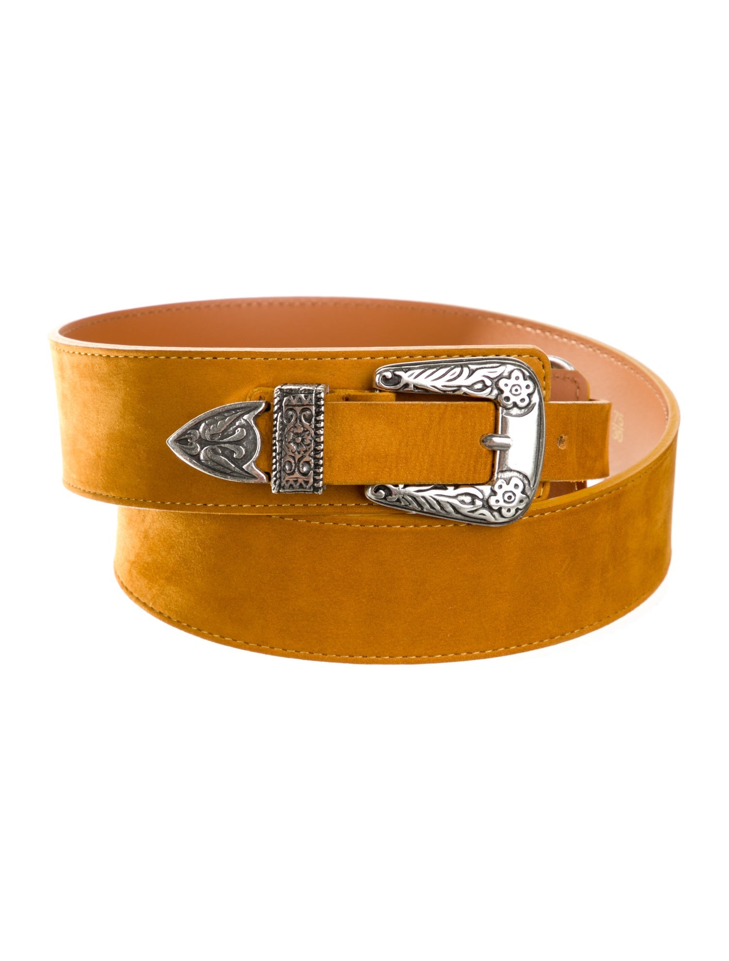 Maison Boinet Suede Leather Trim Embellishment Belt