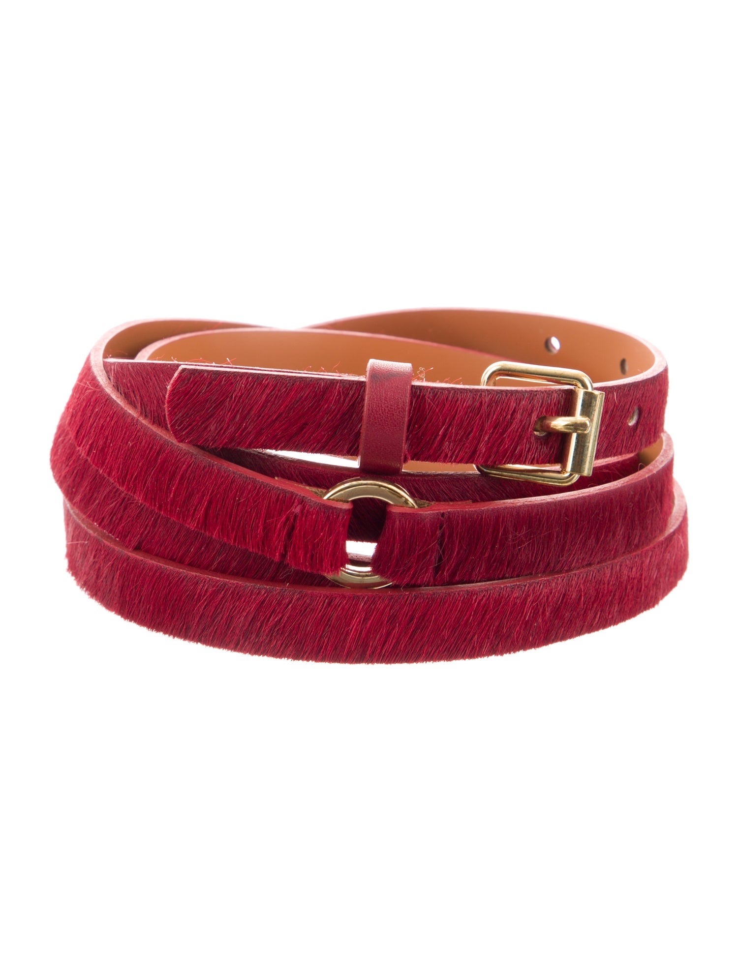 Maison Boinet Skinny Ponyhair Belt