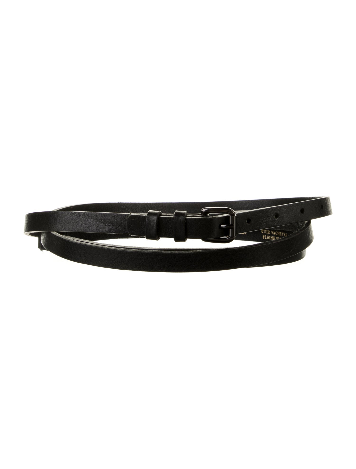 Maison Boinet Skinny Leather Belt
