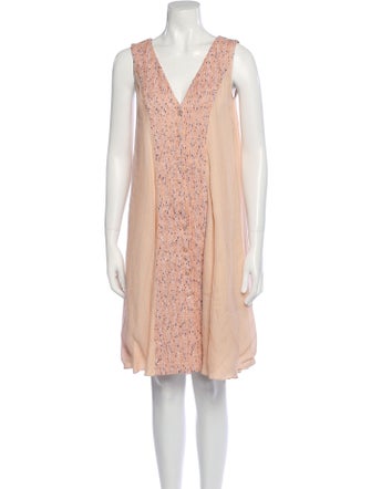 Christian Cota V-Neck Knee-Length Dress