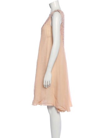 Christian Cota V-Neck Knee-Length Dress