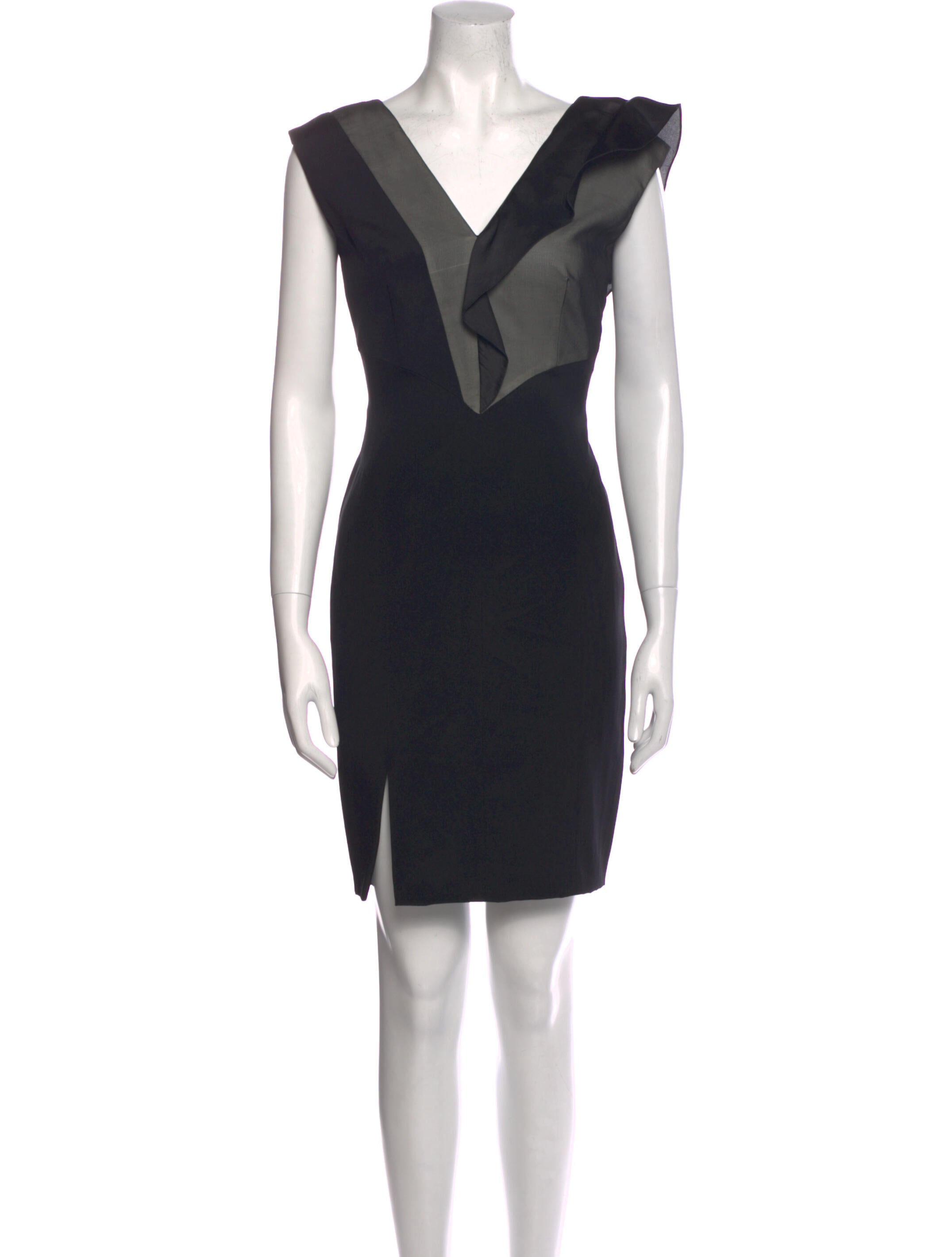 Christian Cota V-Neck Mini Dress