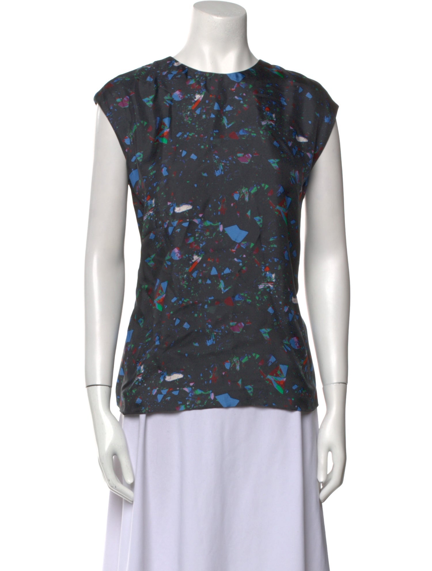 Christian Cota Silk Printed Top w/ Tags