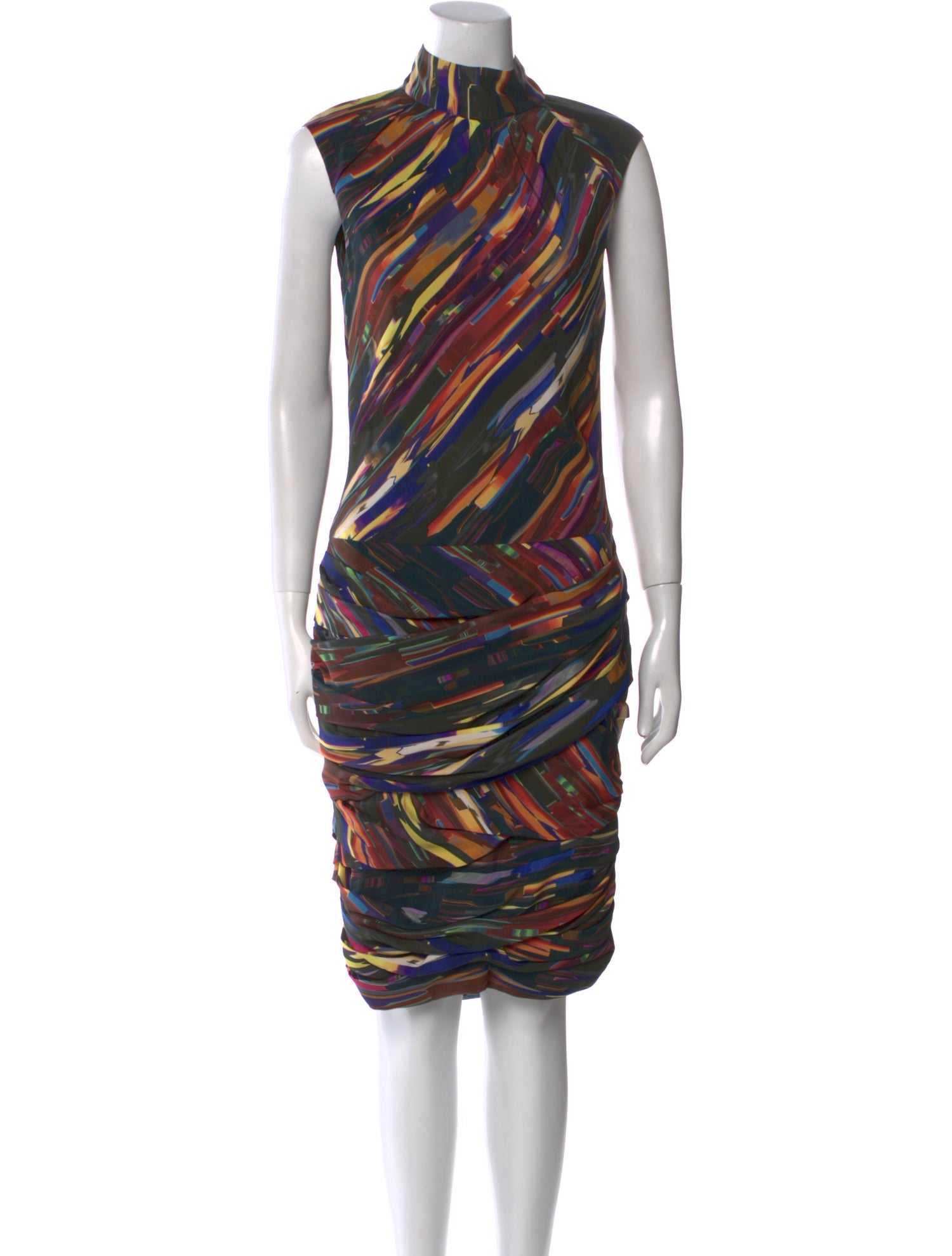Christian Cota Silk Knee-Length Dress