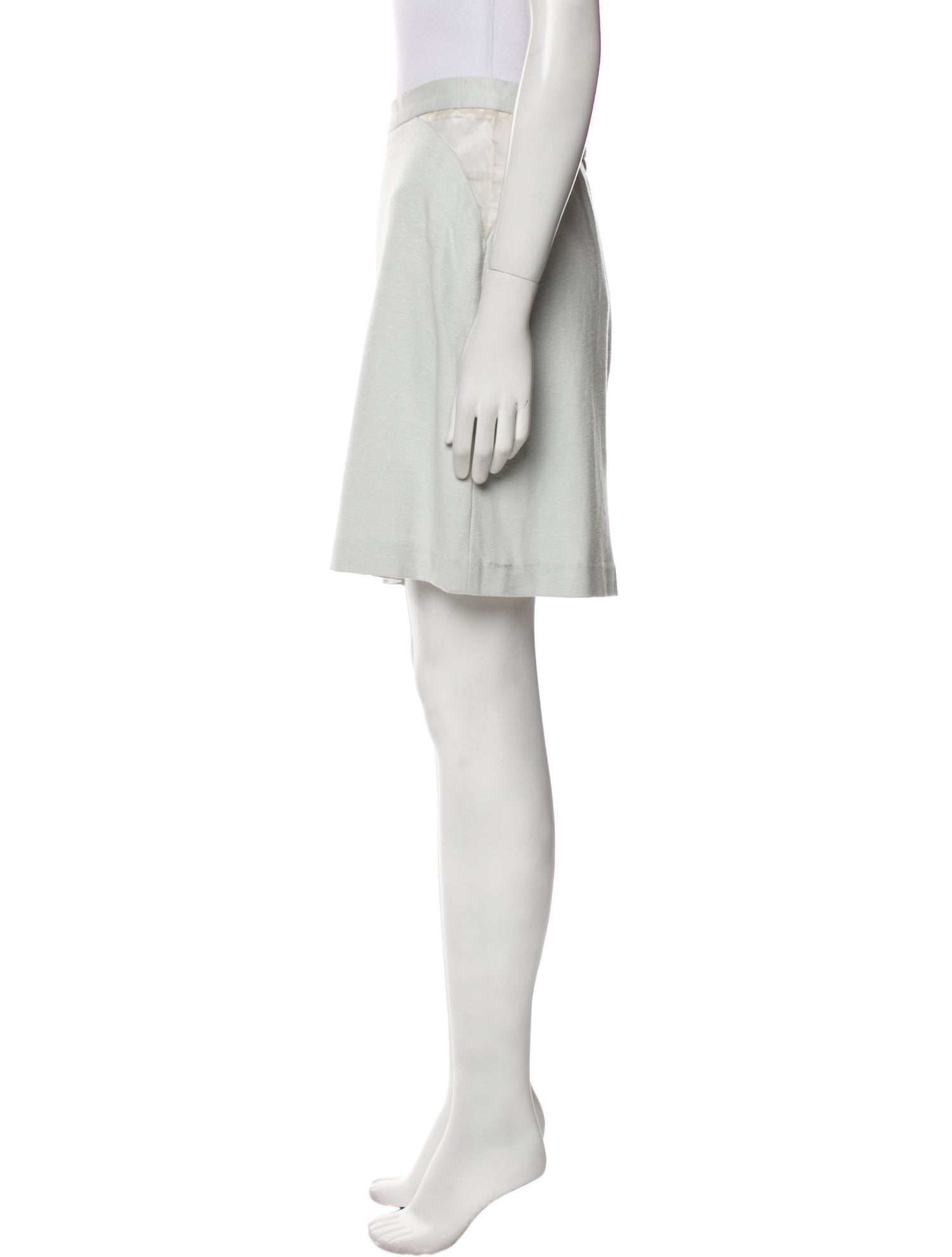 Christian Cota Mesh Accents Mini Skirt