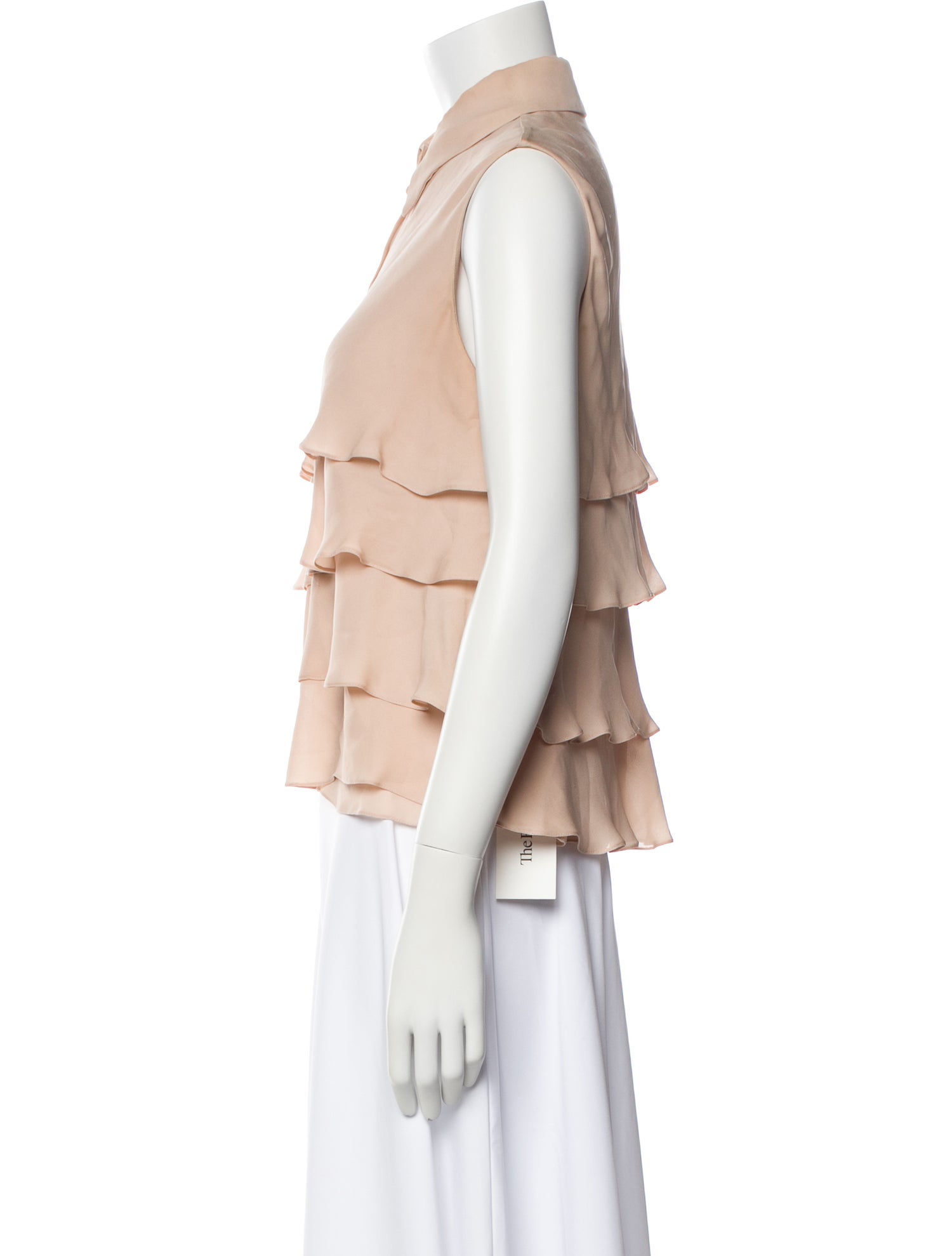 Christian Cota Silk Sleeveless Blouse