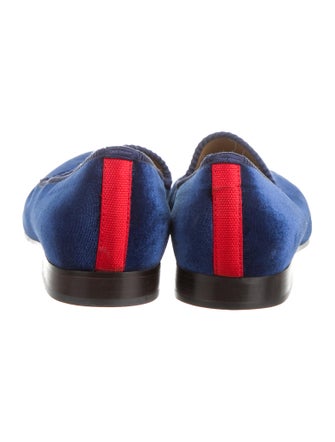 Del Toro Velvet Skull & Crossbones Smoking Slippers