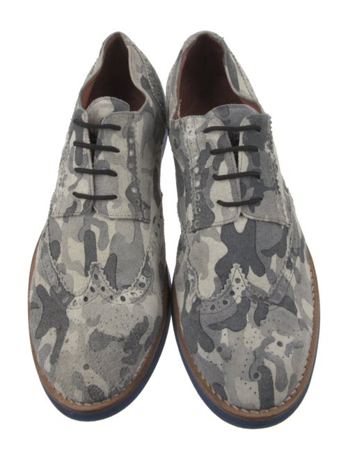 Del Toro Suede Camouflage Print Brogues