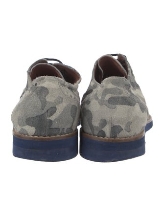 Del Toro Suede Camouflage Print Brogues