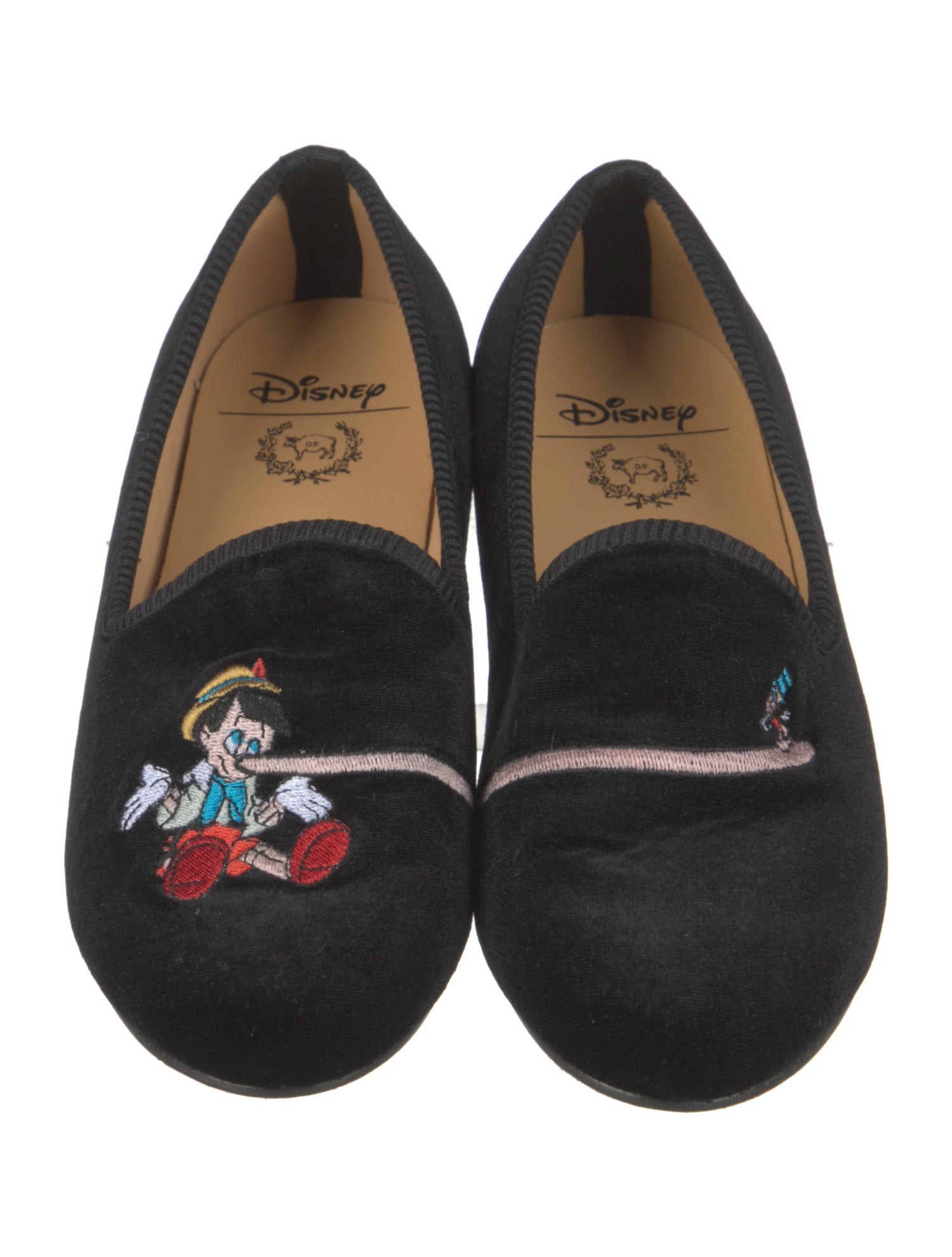 Del Toro Velvet Embroidered Accent Loafers