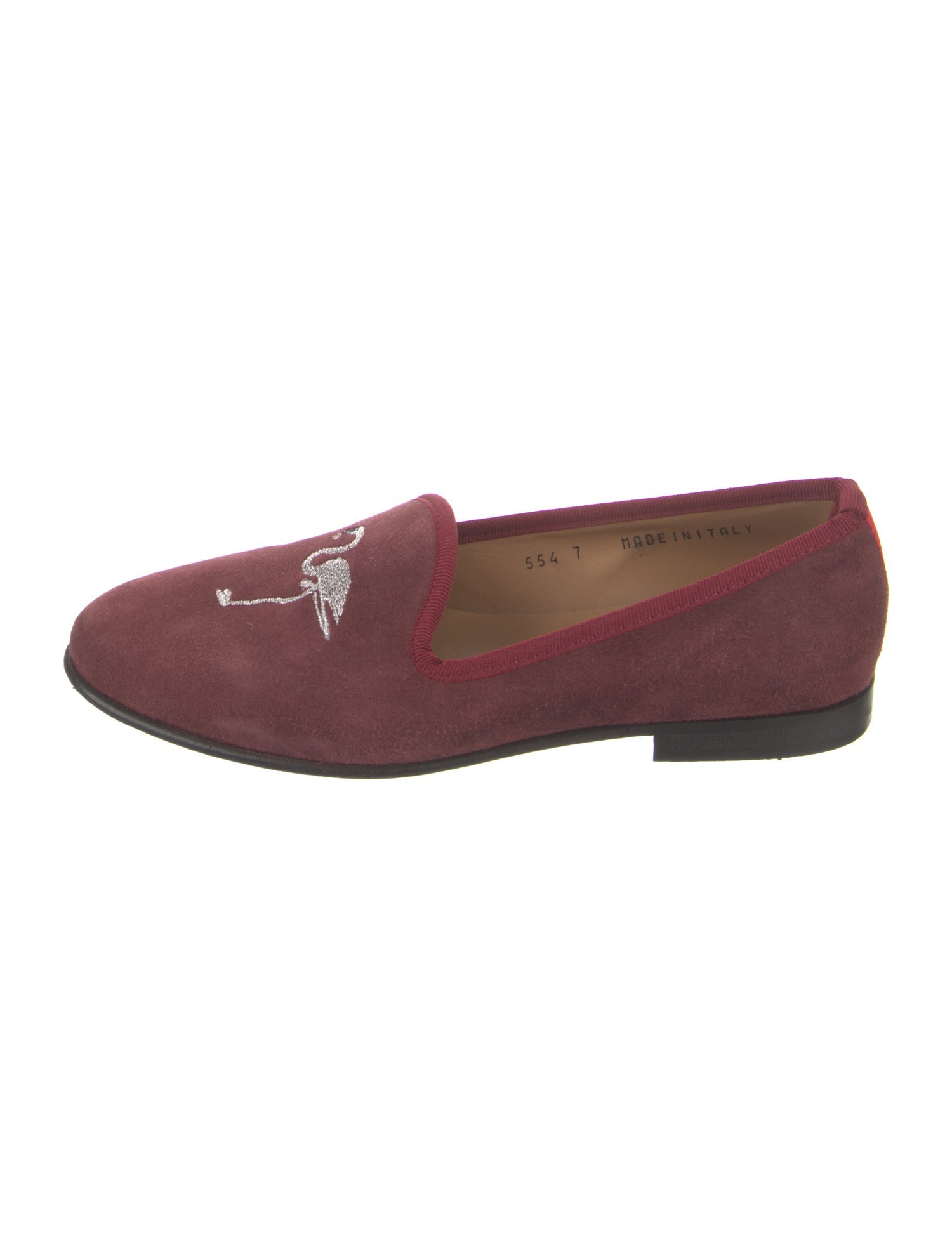 Del Toro Suede Embroidered Accent Loafers
