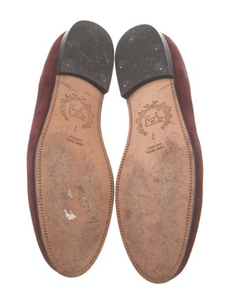 Del Toro Suede Embroidered Accent Loafers