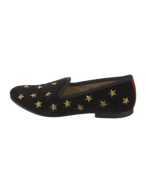 Del Toro Velvet Printed Loafers