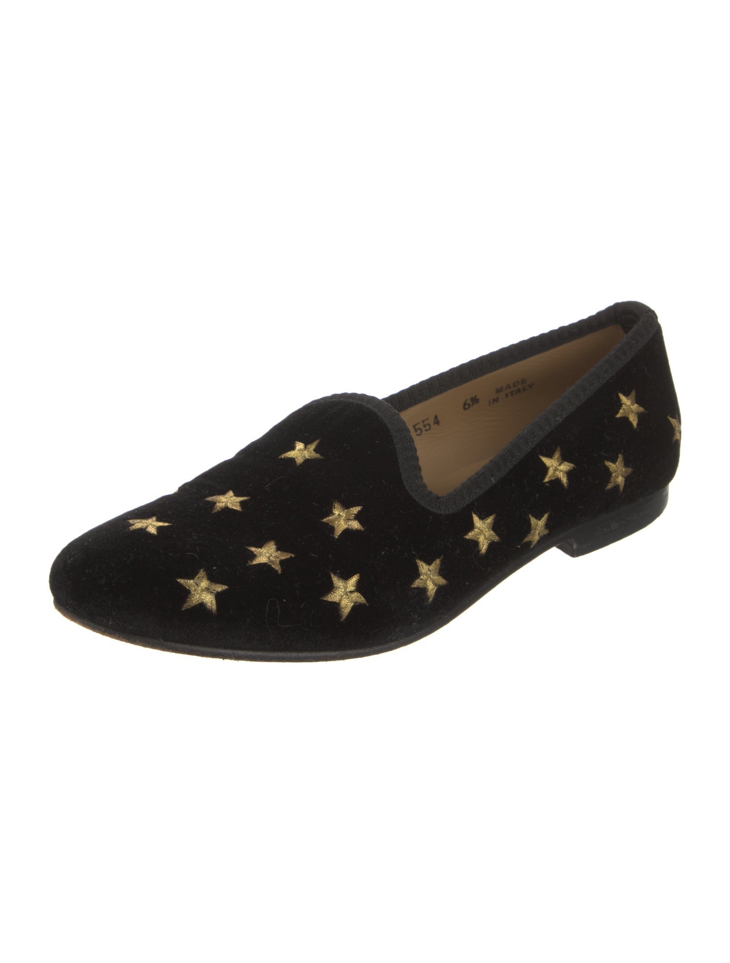 Del Toro Velvet Printed Loafers